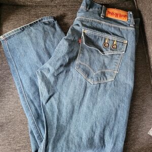 Rare Levi's Red Jeans Size 38/30